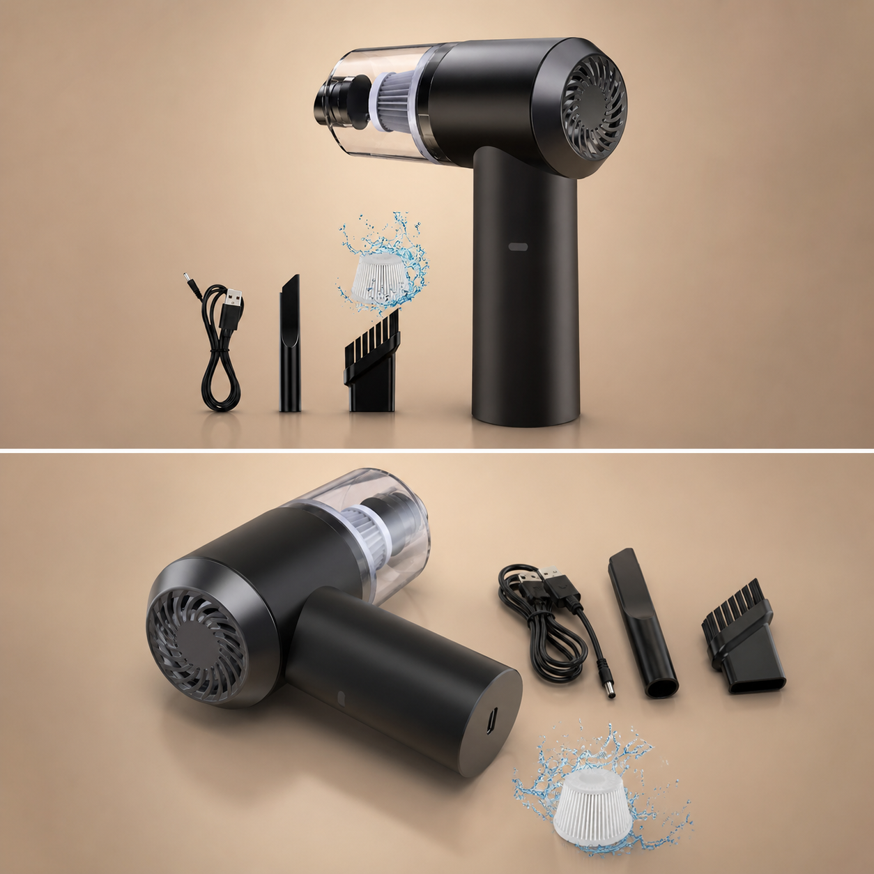 QuickClean 2-in-1 Mini Vacuum