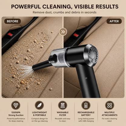QuickClean 2-in-1 Mini Vacuum