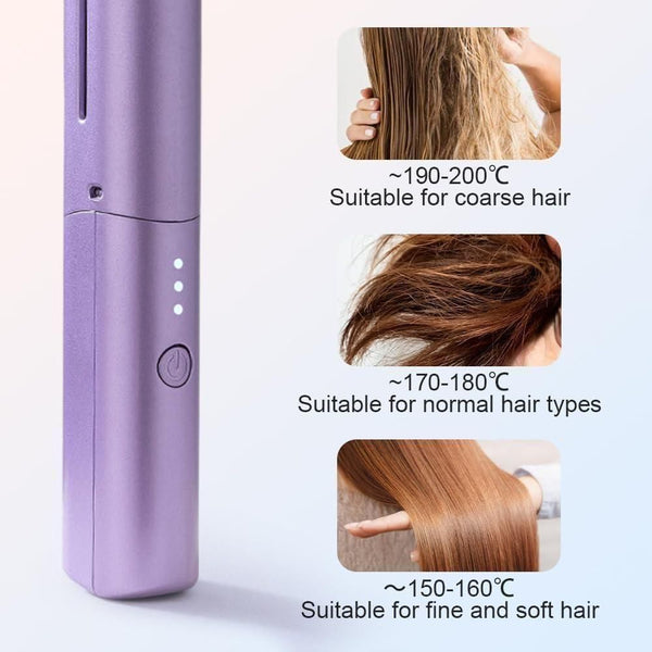 Mini Rechargeable Hair Straightener & Hot Comb (Flat 40% Off) + Free Delivery