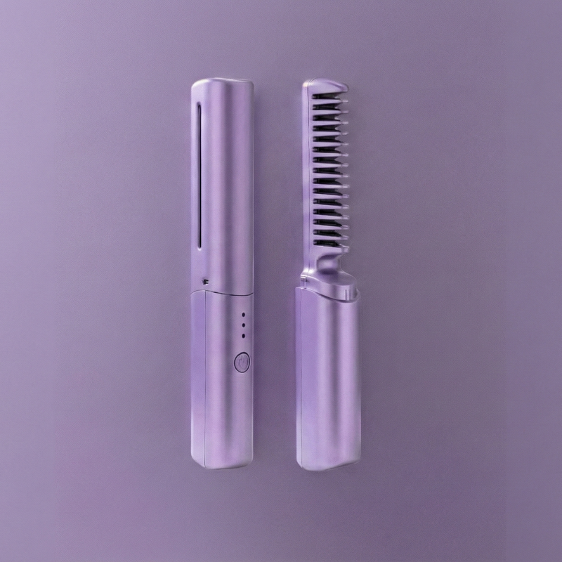 Mini Rechargeable Hair Straightener & Hot Comb (Flat 40% Off) + Free Delivery