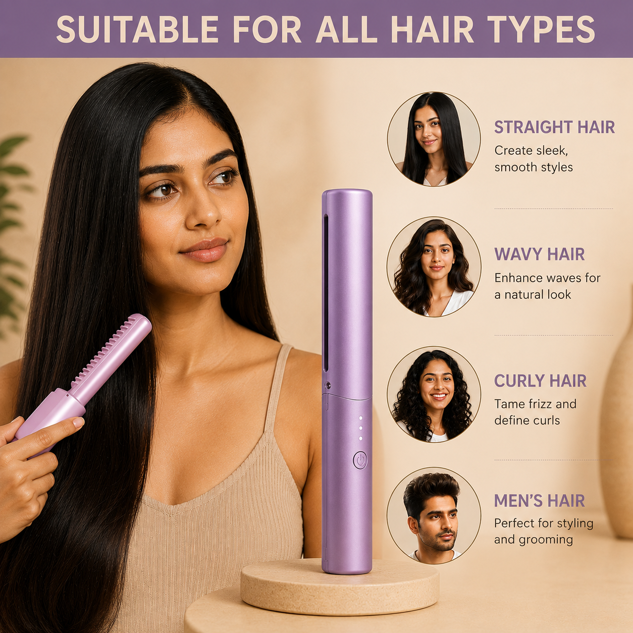 Mini Hot Comb Straightener