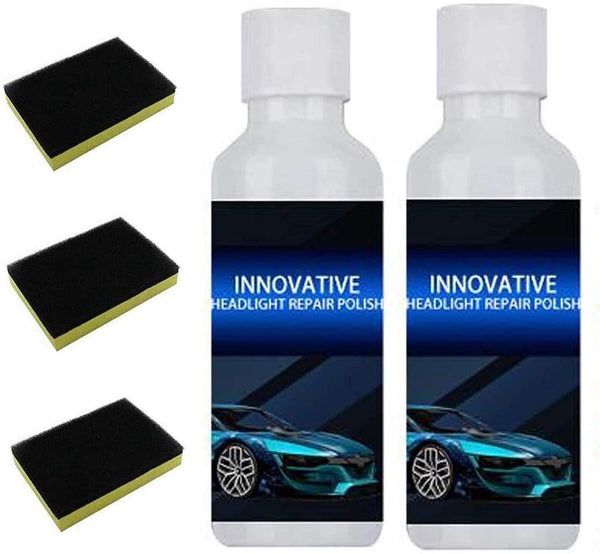 Car Headlight Repair Fluid, Scratch Remover Pack of 2