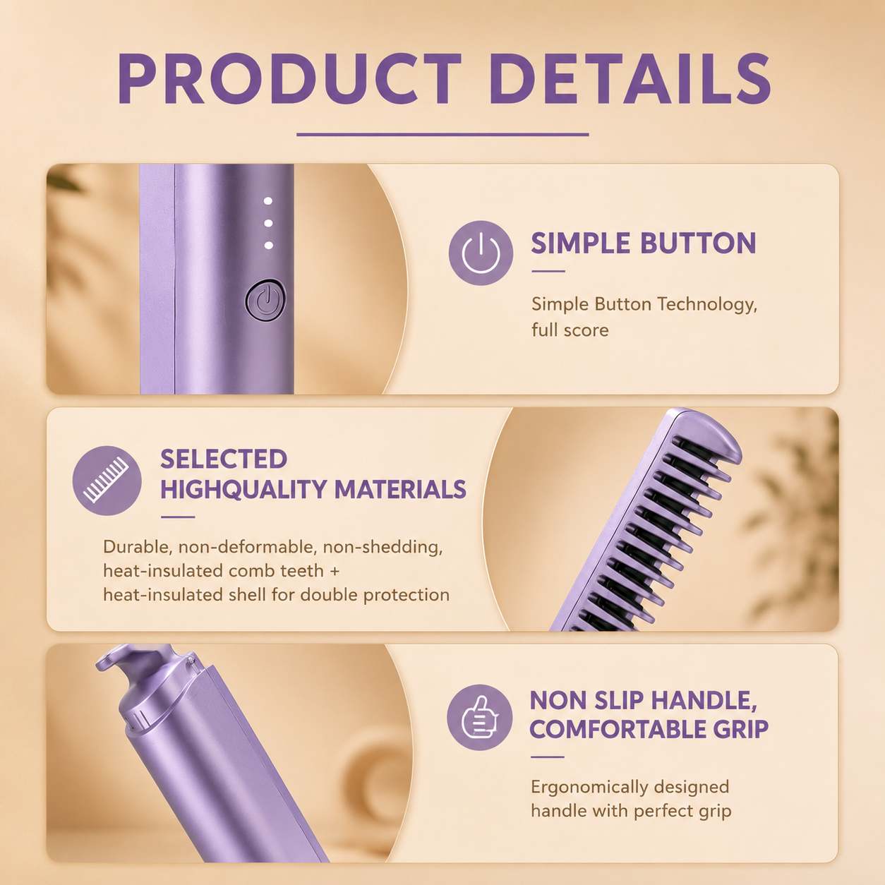 Mini Hot Comb Straightener